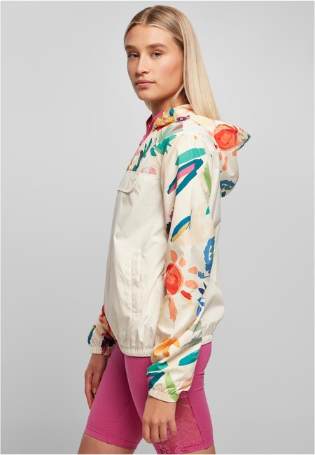 Urban Classics Ladies Mixed Pull Over Jacket whitesandfruity -  Gangstagroup.cz - Online Hip Hop Fashion Store | Jacken