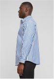 Urban Classics Striped Summer Shirt white/blue