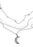 Urban Classics Stars Layering Necklace silver