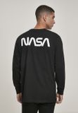 Mr. Tee NASA Worm Logo Longsleeve black