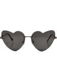 Urban Classics Sunglasses Heart With Chain black/black