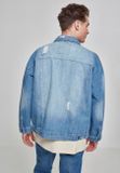 Urban Classics Ripped Denim Jacket bleached