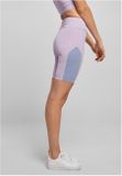 Urban Classics Ladies Color Block Cycle Shorts lilac/violablue