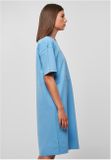 Urban Classics Ladies Organic Oversized Slit Tee Dress horizonblue