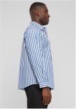 Urban Classics Striped Summer Shirt white/blue
