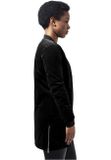 Urban Classics Ladies Long Velvet Jacket black