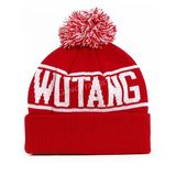 Wu-Tang Logo Winter Cap Red White