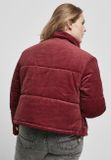 Urban Classics Ladies Corduroy Puffer Jacket burgundy