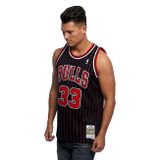 Mitchell &amp; Ness Chicago Bulls #33 Scottie Pippen black / red Swingman Jersey 