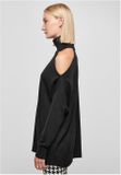 Urban Classics Ladies Cold Shoulder Turtelneck Sweater black