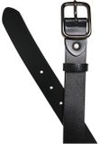 Urban Classics Synthetic Leather Thorn Buckle Business Belt black