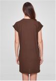 Urban Classics Ladies Turtle Extended Shoulder Dress brown