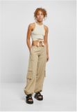 Urban Classics Ladies Cropped Knot Top softseagrass