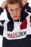 Mass Denim Sweatshirt Streamer Hoody navy/claret