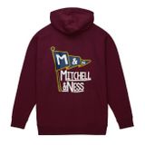 Mitchell &amp; Ness sweatshirt Branded M&amp;N Flag Hoodie purple