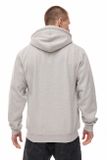 Mass Denim Sweatshirt Signature Patch Zip Hoody light heather grey