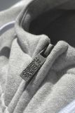 Mass Denim Sweatshirt Signature Patch Zip Hoody light heather grey
