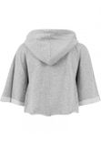 Urban Classics Ladies Cropped Hooded Poncho grey