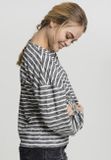 Urban Classics Ladies Oversize Stripe Pullover black/white