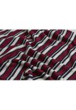 Urban Classics Ladies Rib Stripe Cropped Top white/navy/fire red