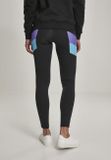 Urban Classics Ladies Color Block Leggings black/ultraviolet