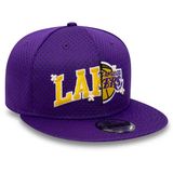 kšiltovka New Era 9Fifty Half Stitch LA Lakers Purple Snapback Cap Snapback Cap