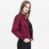 Urban Classics Ladies Light Bomber Jacket burgundy