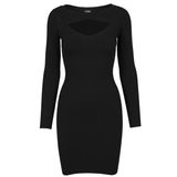 Dámské šaty Urban Classics Ladies Cut Out Dress black