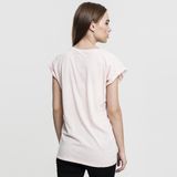 Dámské tričko Urban Classics Ladies Extended Shoulder Tee pink