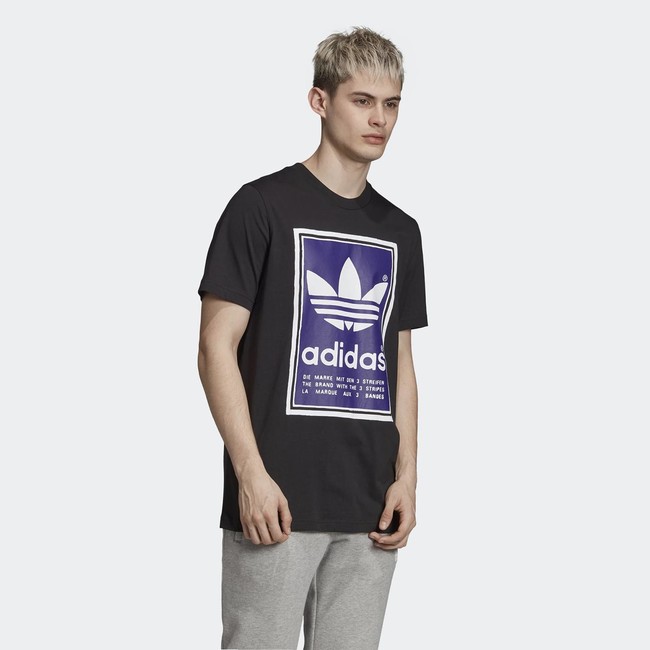 Levně Panské triko Adidas Filled Label Tee Black