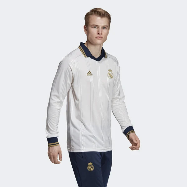 Levně Tričko Adidas Real Madrid Icons Tee White