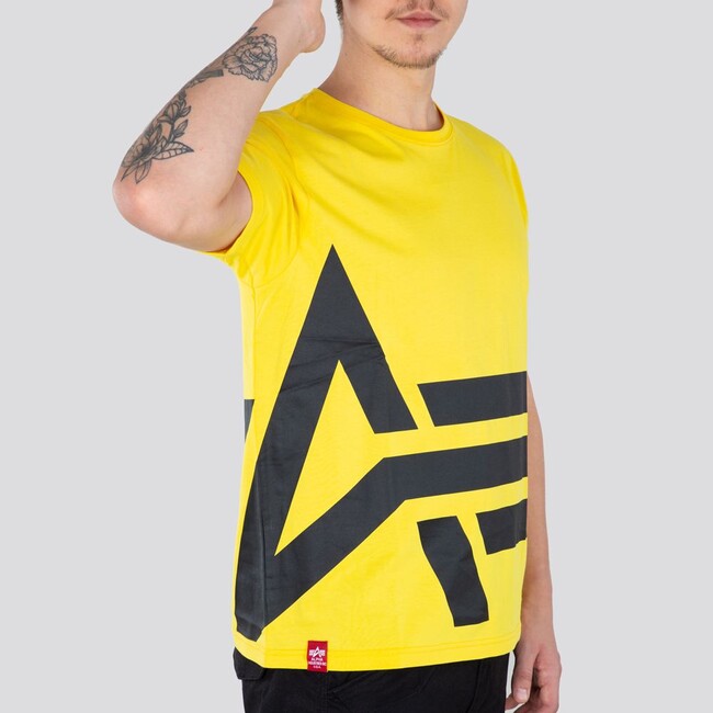 Levně Tričko Alpha Industries Side Logo T Yellow