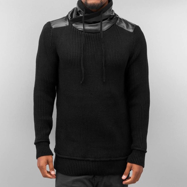 Levně Bangastic Knitted Sweater Black
