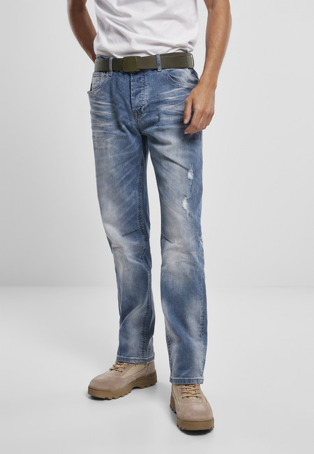 Brandit Will Washed Denim Jeans blue washed - Gangstagroup.cz - Online ...