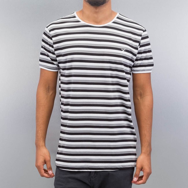 Levně Cazzy Clang Super Stripes T-Shirt White/Black *BWARE*