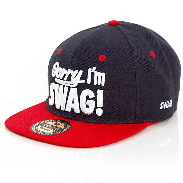 Levně GangstaGroup Sorry I`m Swag! Snapback Cap Navy Red