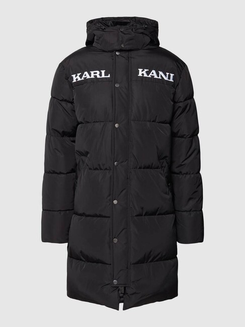 Levně Karl Kani Retro Hooded Long Puffer Jacket black