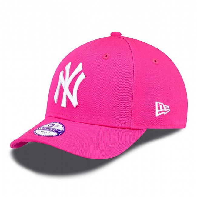 Levně Dětská New Era 9Forty Youth MLB Basic New York Yankees cap Pink White