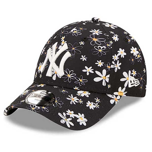 Levně Dětská kšiltovka New Era 9Forty All Over Print Daisy Black MLB Adjustable cap