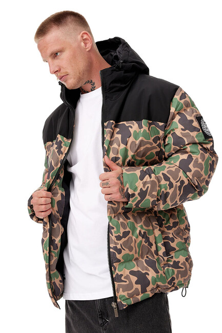 Levně Mass Denim Jacket Empire Hoody camouflage