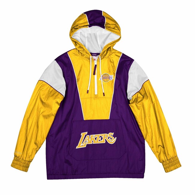Levně Mitchell & Ness jacket Los Angeles Lakers Highlight Reel Windbreaker purple/gold