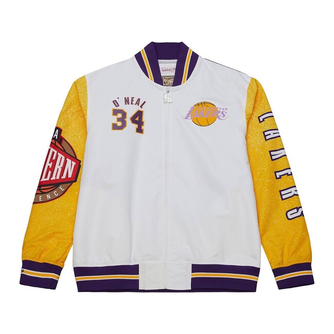 Levně Mitchell & Ness Los Angeles Lakers #34 Shaquille O'Neal Player Burst Warm Up Jacket multi/white