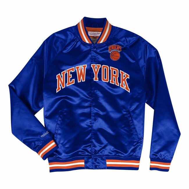 Levně Mitchell & Ness New York Knicks Lightweight Satin Jacket royal