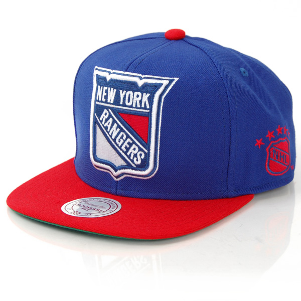 Levně Mitchell & Ness XL Logo New York Rangers 2 Tone Snapback