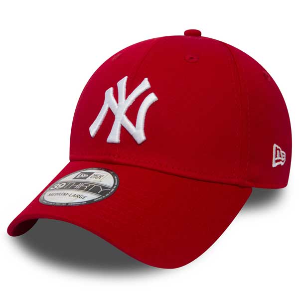 Levně New Era 39thirty MLB League Basic NY Yankees Scarlet White