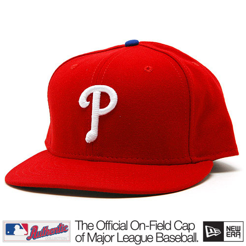 Levně New Era Authentic Philadelphia Phillies Home Cap Red