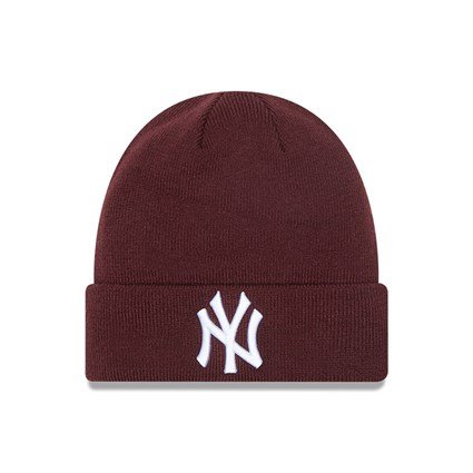 Levně Kulich New Era MLB League Essential Cuff Knit NY Yankees Maroon