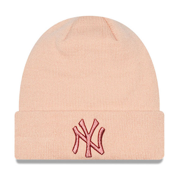 Levně Kulich NEW ERA New York Yankees Metallic Womens Pink Beanie Hat