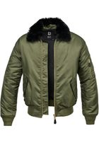 Brandit MA2 Jacket Fur Collar olive