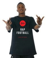 Tričko Rap & Football Tee Black
